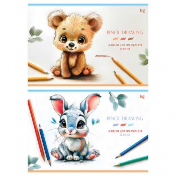 Альбом для рисов. А4 20л. BG Милашки, клеевое скрепление арт.АР4скл20 62614