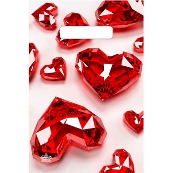 Мешок 30х20см ПВД 30мкм с вырубной неукрепленной ручкой,  Алые сердца арт.н00277858