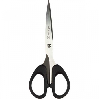 Ножницы Attomex 18 см пластиковые кольца, в пакете арт. 4091315