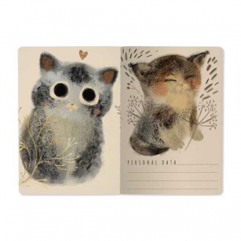 Тетрадь 40л в клетку Bruno Visconti КОТИКИ. СЧАСТЬЕ арт.7-40-001/146