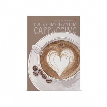 Блокнот А5 80л. престиж СЧАСТЬЕ В КОФЕ, клетка, тв. обл., глянц. ламинация арт.3-80-072/34