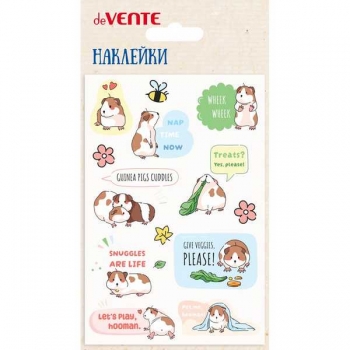 Наклейки deVENTE  10*15 см Capy pet, puff, объемные, многоразовые арт. 8002468 Наклейки deVENTE  10*15 см Capy pet, puff, объемные, многоразовые арт. 8002468