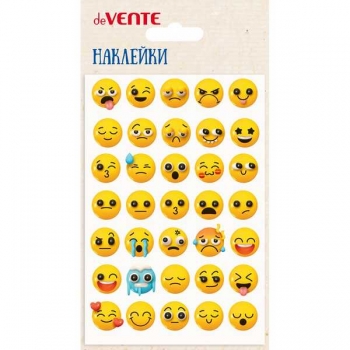 Наклейки deVENTE  10*15 см Emoji, объемные, многоразовые арт. 8002490