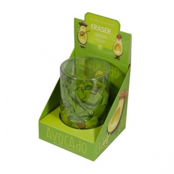 Ластик Bruno Visconti HappyGraphix. Avocado, ассорти 4 вида арт.42-0057