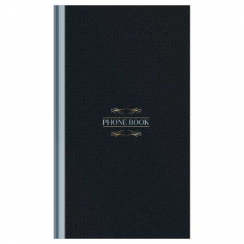 Телефонная книга А5 126*216 мм, 80л. Моноколор. Dark, выборочный УФ-лак, с высечкой арт.Тк80т_55496