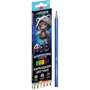 Карандаши deVENTE 06цв Korokoro 2М, шестигранные, в карт.уп. арт.5021534 Карандаши deVENTE 06цв Korokoro 2М, шестигранные, в карт.уп. арт.5021534