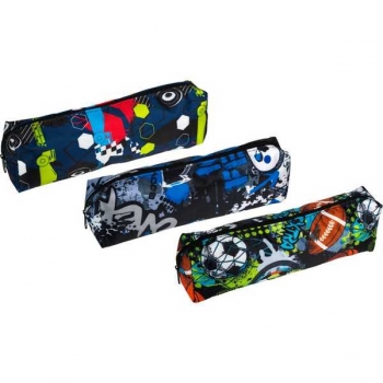 Пенал мягкий прямоугольный 200х70х35 Attomex Drive, текстильный с рис., ассорти 3 дизайна арт.7029534