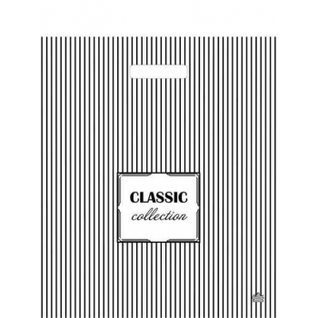 Мешок 45х38см ПВД 60мкм ламинированный с вырубной ручкой, Полосатая классика арт.н00283480