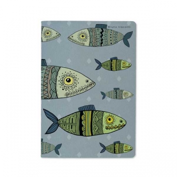 Тетрадь 40л в клетку Bruno Visconti Рыба моя!  арт.7-40-001/06