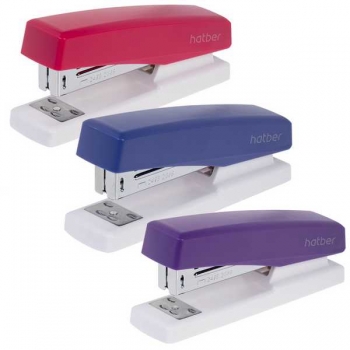 Степлер 24/6, 26/6 (20л) Hatber Matrix, захват 55мм, ассорти арт.DS_085957