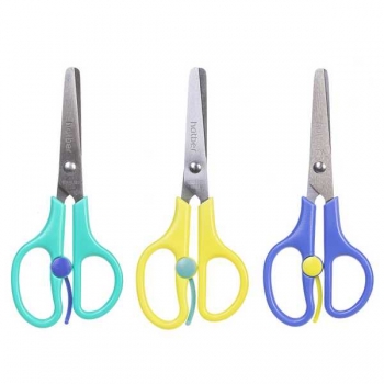 Ножницы Hatber 13.5 см детские Кис-Кис, с усилителем, ассорти, в картонном блистере с е/п арт.CS_072030