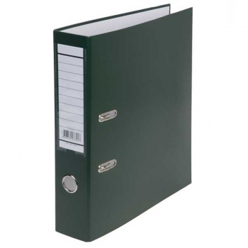 Файл-регистратор А4/70мм Hatber бумвинил, с карманом на корешке, зеленый арт.70ПР4_00007