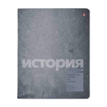 Тетрадь 48л в клетку предметная Альт STONE COLOR История, матовая ламинация, конгрев  арт.7-48-1358/04