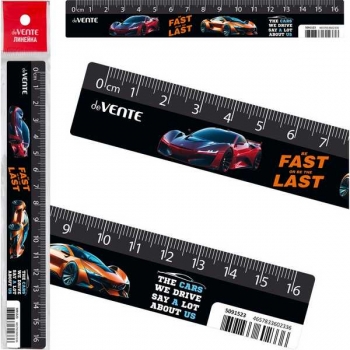 Линейка 16 см deVENTE Fast Or Last пластиковая с дизайном арт.5091523 Линейка 16 см deVENTE Fast Or Last пластиковая с дизайном арт.5091523