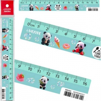 Линейка 16 см deVENTE Yummy Panda пластиковая с дизайном арт.5091522 Линейка 16 см deVENTE Yummy Panda пластиковая с дизайном арт.5091522