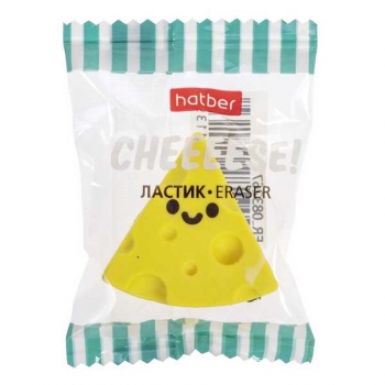 Ластик Hatber Cheeese!, в картонной дисплей-витрине арт.ER_083267