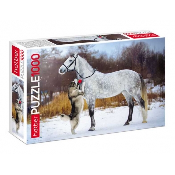 Пазл 1000 эл. Hatber Верные друзья, 480х680мм арт.1000ПЗ2_23119