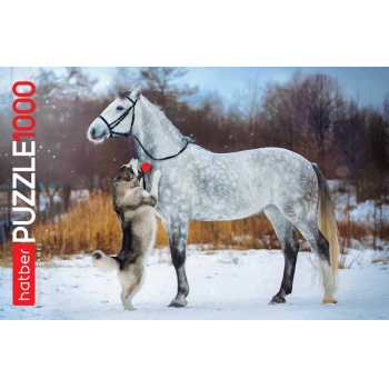 Пазл 1000 эл. Hatber Верные друзья, 480х680мм арт.1000ПЗ2_23119