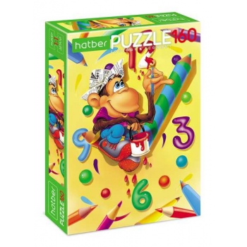 Пазл 160 эл. Hatber ECO Забавная обезьянка, 220х330мм арт.160ПЗ4_01861