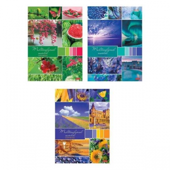 Тетрадь А4 96л в клетку Hatber Разноцветный мир арт.96Т4В3/057369