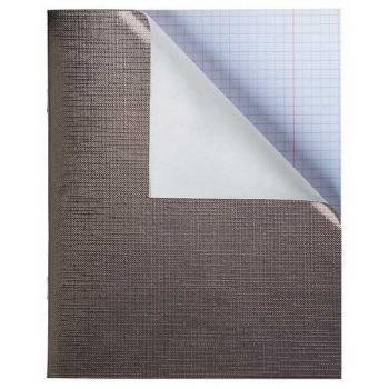 Тетрадь 96л в клетку Hatber, бумвинил METALLIC коричневая арт.96Т5бвВ1/059707