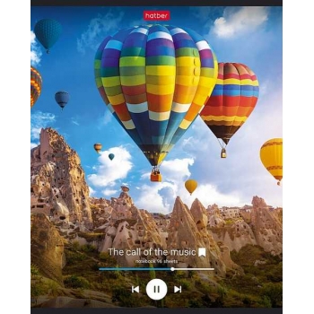 Тетрадь 96л в клетку Hatber Музыка зовет, ассорти арт.96Т5В1/075202