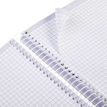 Тетрадь А5 120л в клетку на спирали Hatber Гармония цвета твердая ламинир. обл., перф-я на отрыв арт.120Тт5В1сп_29023