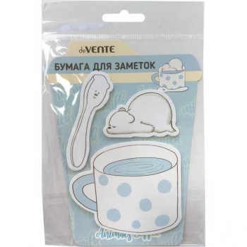 Клейкая бумага д/заметок deVENTE Animals Coffee. Bear 3x20л, ассорти арт. 2010412 Клейкая бумага д/заметок deVENTE Animals Coffee. Bear 3x20л, ассорти арт. 2010412
