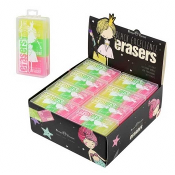 Ластик Bruno Visconti Black Excellence, 3 шт. в пластик. упаковке арт.42-0077