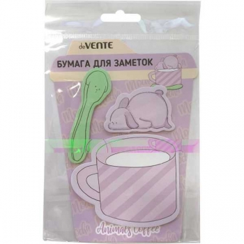 Клейкая бумага д/заметок deVENTE Animals Coffee. Dog 3x20л, ассорти арт. 2010413 Клейкая бумага д/заметок deVENTE Animals Coffee. Dog 3x20л, ассорти арт. 2010413