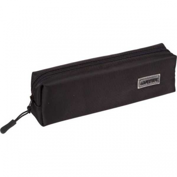 Пенал мягкий прямоугольный 210х60х40 deVENTE Color Balance, текстиль на молнии, черный арт.7020536