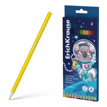 Карандаши ErichKrause 12цв Kids Space Animals трехгранные арт.61786 Карандаши ErichKrause 12цв Kids Space Animals трехгранные арт.61786