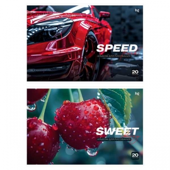 Альбом для рисов. А4 20л. на скрепке BG Sweet and speed эконом арт.АР4ск20 62620 Альбом для рисов. А4 20л. на скрепке BG Sweet and speed эконом арт.АР4ск20 62620