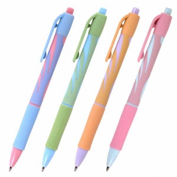 Ручка шариковая автоматическая BRAUBERG ULTRA-RT PASTEL, 0,7мм, синяя, цвет корпуса ассорти арт.143933