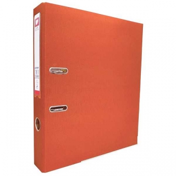 Файл-регистратор А4/75мм ПВХ WORPSON c мет. уголком, с карманом на корешке, АССОРТИ, оранжевый арт.554_оранж