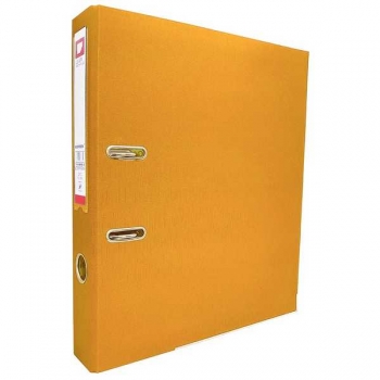 Файл-регистратор А4/50мм ПВХ WORPSON c мет. уголком, с карманом на корешке, АССОРТИ, желтый арт.553_желт