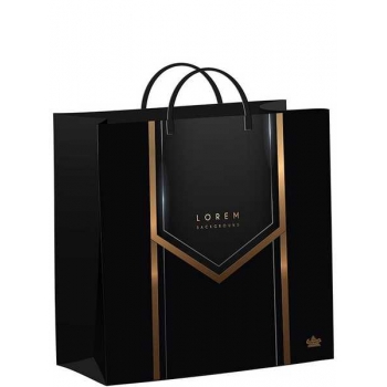 Мешок 26х24х9см мягкий пластик 140мкм ламинированный с пластиковой ручкой, Черный бэкграунд арт.н00269763