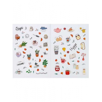 Стикербук А5 16л. Miland Хюгге и кошечки 220+ наклеек арт.СБ-6316