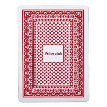 Карты игральные пластиковые Покер 54 карты, красная рубашка арт.ИН-9121