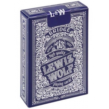 Карты игральные Lewis  Wolf blue 54 карты, 63*88мм арт.ИН-3826 Карты игральные Lewis  Wolf blue 54 карты, 63*88мм арт.ИН-3826
