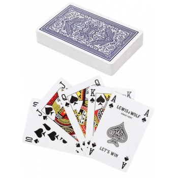 Карты игральные Lewis  Wolf blue 54 карты, 63*88мм арт.ИН-3826