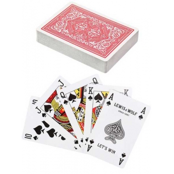 Карты игральные Lewis  Wolf red 54 карты, 63*88мм арт.ИН-3824