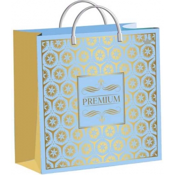 Мешок 30х30х9см мягкий пластик 140мкм ламинированный с пластиковой ручкой, Премиальный презент арт.н00242776