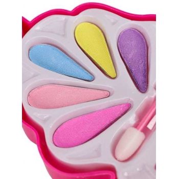 Набор детской косметики Маленькая русалочка,тени для век 5шт,губная помада 1шт,аплик. 1 шт,в  европодв. арт.КС-1902