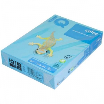 Бумага цв.офисная А4 250 л 160 г/м2 IQ Color intensive светло-синий арт.AB48