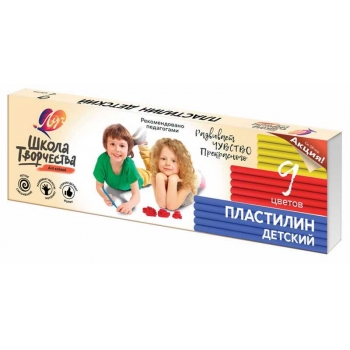 Пластилин Школа творчества  9 цветов, 180г, со ст. арт.29С 1762-08 Пластилин Школа творчества  9 цветов, 180г, со ст. арт.29С 1762-08