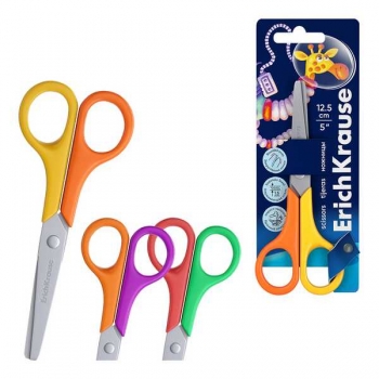 Ножницы ErichKrause FunCut Space Animals 12,5 см, детские, карт. блистер арт.39646 Ножницы ErichKrause FunCut Space Animals 12,5 см, детские, карт. блистер арт.39646