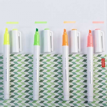 Артмаркер Hatber Solo NEON, 1-4мм, мягкий наконечник, желтый арт.HL_088689