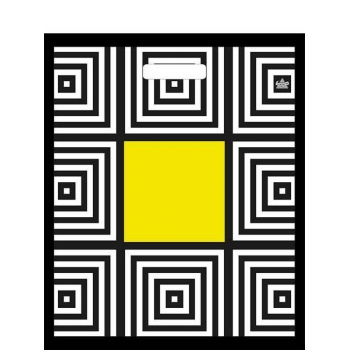 Мешок 45х38см ПВД 60мкм глянцевый с вырубной ручкой, Желтый квадрат арт.н00293238