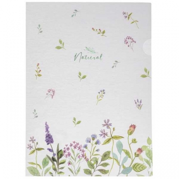 Папка-уголок А4 Hatber NATURAL FLOWERS, текстура с печатью арт.AG4_33479 Папка-уголок А4 Hatber NATURAL FLOWERS, текстура с печатью арт.AG4_33479